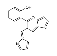 1-(2-hydroxy-phenyl)-3-pyrrol-2-ylidene-2-pyrrol-2-ylidenemethyl-propan-1-one结构式