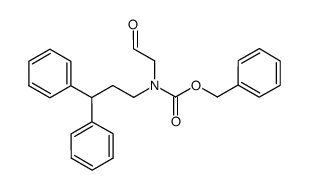 benzyl 3,3-diphenylpropyl(2-oxoethyl)carbamate Structure