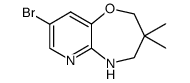 3-bromo-7,7-dimethyl-6,7,8,9-tetrahydro-5-oxa-1,9-diaza-benzocycloheptene结构式