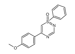 5-(4-methoxyphenyl)-1-phenyl-1H-1λ4,2,4-thiadiazine 1-oxide Structure