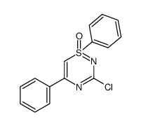 3-chloro-1,5-diphenyl-1H-1λ4,2,4-thiadiazine 1-oxide结构式