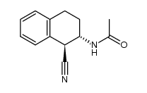 (+/-)-2t-acetylamino-1,2,3,4-tetrahydro-[1r]naphthonitrile结构式