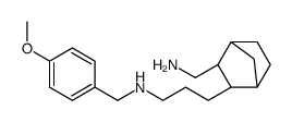 3-[3-(aminomethyl)-2-bicyclo[2.2.1]heptanyl]-N-[(4-methoxyphenyl)methyl]propan-1-amine结构式