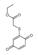 ethyl 2-(3,6-dioxocyclohexa-1,4-dien-1-yl)sulfanylacetate结构式