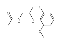 N-[(5-methoxy-3,4-dihydro-2H-1,4-benzoxazin-3-yl)methyl]acetamide Structure