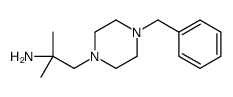 1-(4-Benzyl-1-piperazinyl)-2-methyl-2-propanamine Structure