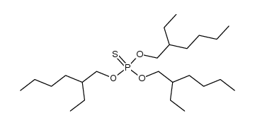 O,O,O-tris(2-ethylhexyl) phosphorothioate结构式