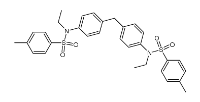 N,N'-Diethyl-N,N'-bis(p-tolylsulfonyl)-4,4'-methylendianilin结构式