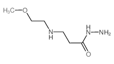 3-[(2-Methoxyethyl)amino]propanohydrazide结构式
