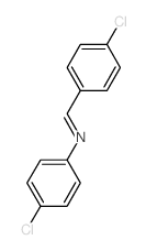 Benzenamine,4-chloro-N-[(4-chlorophenyl)methylene]- structure