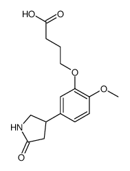 4-(3-{[(Carboxy)propyl]oxy}-4-methoxyphenyl)-2-pyrrolidinone结构式