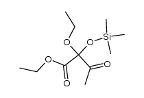 ethyl 2-ethoxy-3-oxo-2-((trimethylsilyl)oxy)butanoate Structure