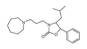 (4R,5S)-3-[3-(azepan-1-yl)propyl]-4-(2-methylpropyl)-5-phenyl-1,3-oxazolidin-2-one Structure