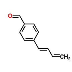 Benzaldehyde, 4-(1,3-butadienyl)-, (E)- (9CI)结构式