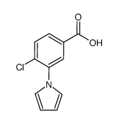 4-chloro-3-(1H-pyrrol-1-yl)benzoic acid structure