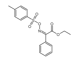(Z)-ethyl 2-(4-toluenesulfonyloxyimino)-2-phenylacetate Structure