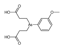 3,3'-(3-methoxy-phenylarsanediyl)-di-propionic acid结构式