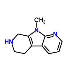 9-methyl-6,7,8,9-tetrahydro-5H-pyrido[4',3':4,5]pyrrolo[2,3-b]pyridine结构式
