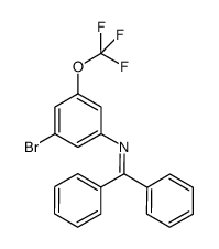 N-(3-bromo-5-(trifluoromethoxy)phenyl)-1,1-diphenylmethanimine Structure