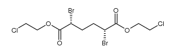 bis(2-chloroethyl) (+/-)-2,5-dibromoadipate Structure