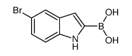 5-Bromo-1H-indole-2-boronic acid结构式