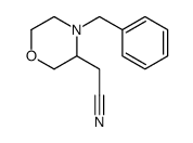 (4-Benzyl-morpholin-3-yl)-acetonitrile structure