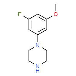 1-(3-Fluoro-5-methoxyphenyl)piperazine structure