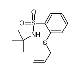 N-tert-butyl-2-prop-2-enylsulfanylbenzenesulfonamide Structure