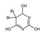 5,5-Dibromo-5,6-dihydro-6-hydroxy-2,4(1H,3H)-pyrimidinedione structure