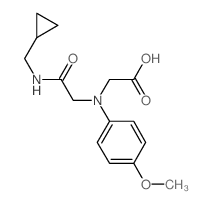 [{2-[(Cyclopropylmethyl)amino]-2-oxoethyl}-(4-methoxyphenyl)amino]acetic acid Structure