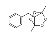 7-benzyl-1,4-dimethyl-2,3,5,6-tetraoxa-bicyclo[2.2.1]heptane Structure