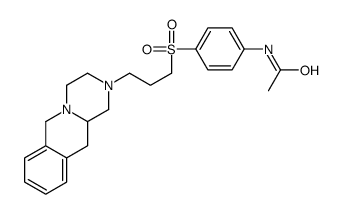 N-[4-[3-(1,3,4,6,11,11a-hexahydropyrazino[1,2-b]isoquinolin-2-yl)propylsulfonyl]phenyl]acetamide Structure
