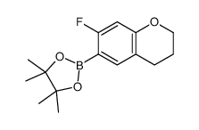 2-(7-fluoro-3,4-dihydro-2H-chromen-6-yl)-4,4,5,5-tetramethyl-1,3,2-dioxaborolane Structure