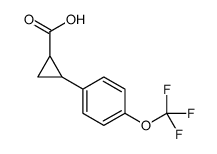 2-[4-(Trifluoromethoxy)phenyl]cyclopropanecarboxylic acid结构式