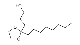 2-(3-hydroxypropyl)-2-octyl-1,3-dioxolane结构式