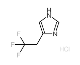 4-(2,2,2-Trifluoroethyl)-1H-imidazole hydrochloride结构式