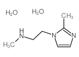 Methyl-[2-(2-methyl-imidazol-1-yl)-ethyl]-amine dihydrate结构式