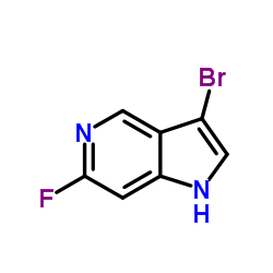 3-Bromo-6-fluoro-1H-pyrrolo[3,2-c]pyridine结构式