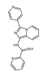 N-(3-(4-pyridyl)imidazo[1,5-a]pyridine)picolinamidine Structure