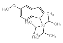 5-Methoxy-1-(triisopropylsilyl)-1H-pyrrolo[2,3-b]pyridine Structure