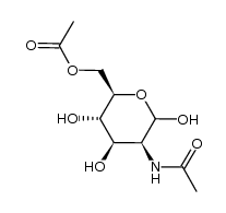 2-acetamido-6-O-acetyl-2-deoxy-D-mannopyranose Structure