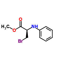 Methyl 3-bromo-N-phenyl-L-alaninate Structure