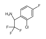 (1R)-1-(2-chloro-4-fluorophenyl)-2,2,2-trifluoroethanamine结构式