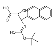 N-Boc-3-(R)-Amino-2-(R)-hydroxy-3-naphthalen-2-yl-propionic acid Structure