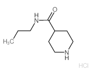 N-Propyl-4-piperidinecarboxamide hydrochloride结构式