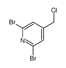 2,6-dibromo-4-(chloromethyl)pyridine结构式