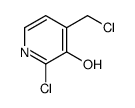 2-chloro-4-(chloromethyl)pyridin-3-ol结构式