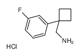 (1-(3-FLUOROPHENYL)CYCLOBUTYL)METHANAMINE HYDROCHLORIDE structure