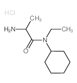 2-Amino-N-cyclohexyl-N-ethylpropanamide hydrochloride结构式