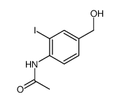 N-(4-hydroxymethyl-2-iodophenyl)acetamide结构式